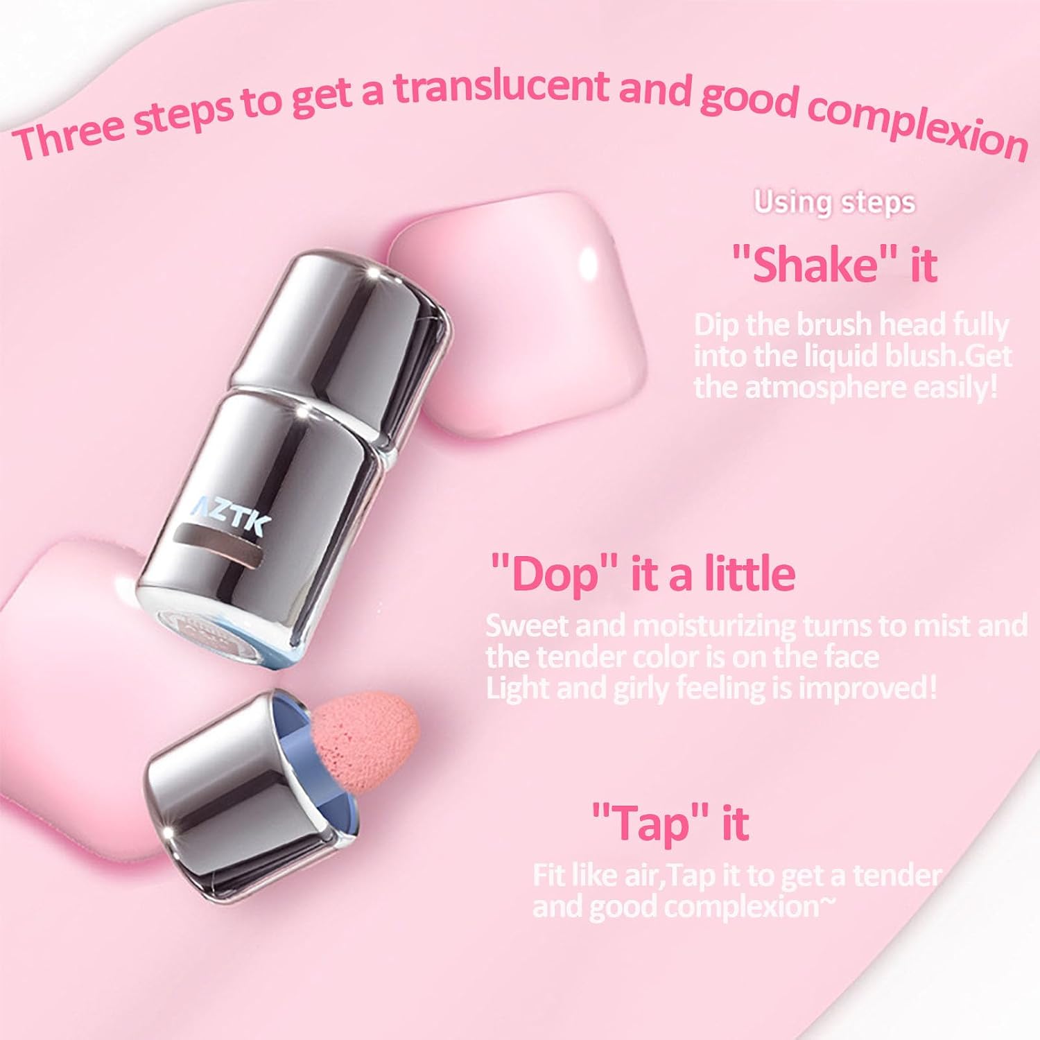 AZTK Jello Color Liquid Blush [JC04# Fig Coffee]	5ml